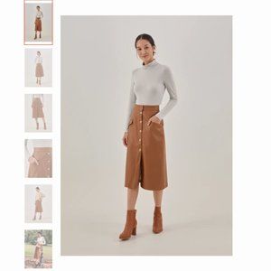 Dianne Pleather A-line Skirt